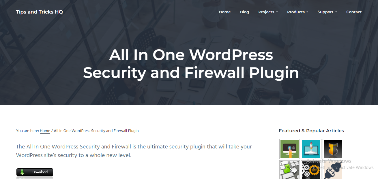 All in One WP security and Firewall